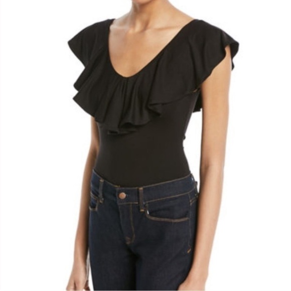 Anthropologie Tops - Anthropologie Little Black Bodysuit